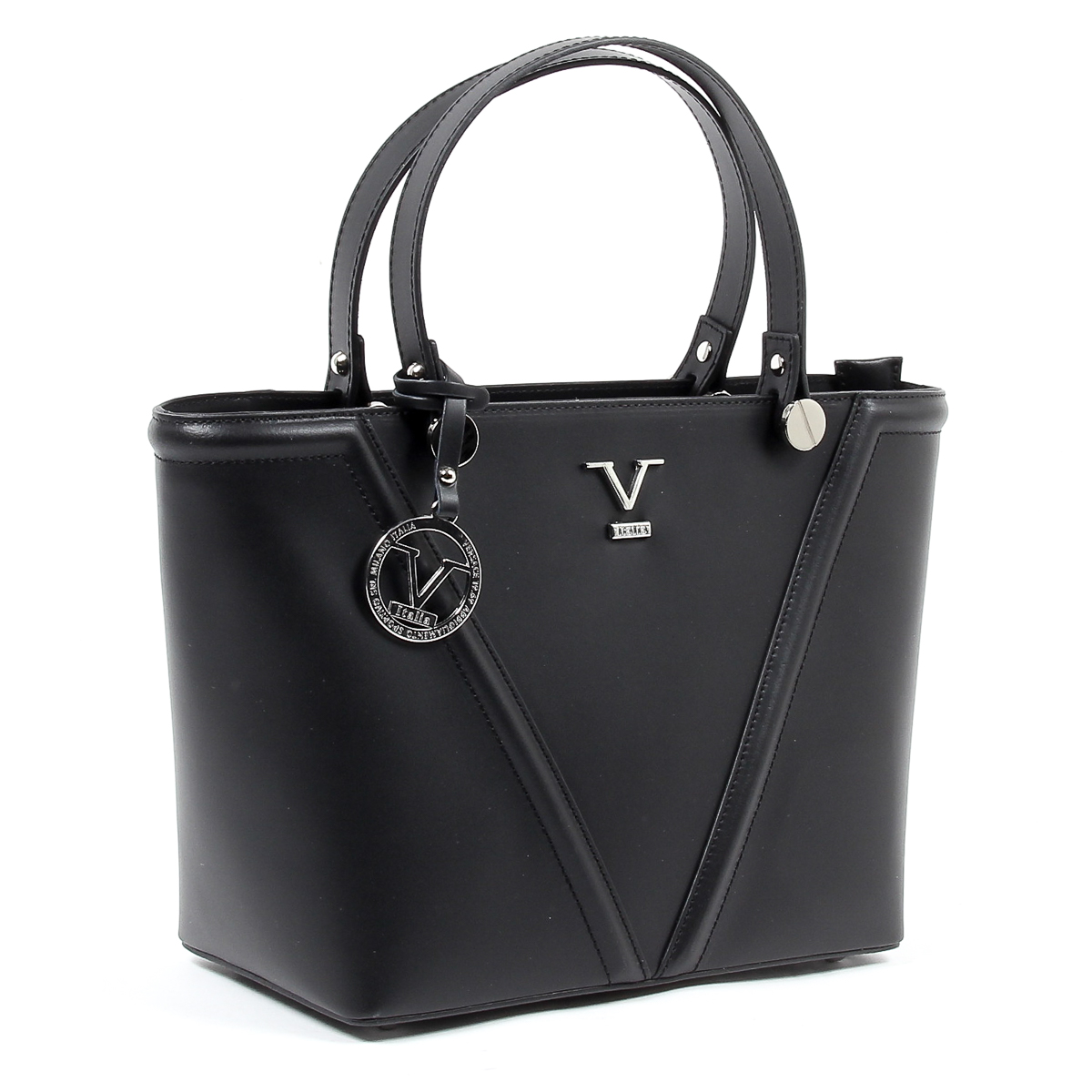 Bolso de mano para mujer V 1969 Italia V008-S RUGA NERO