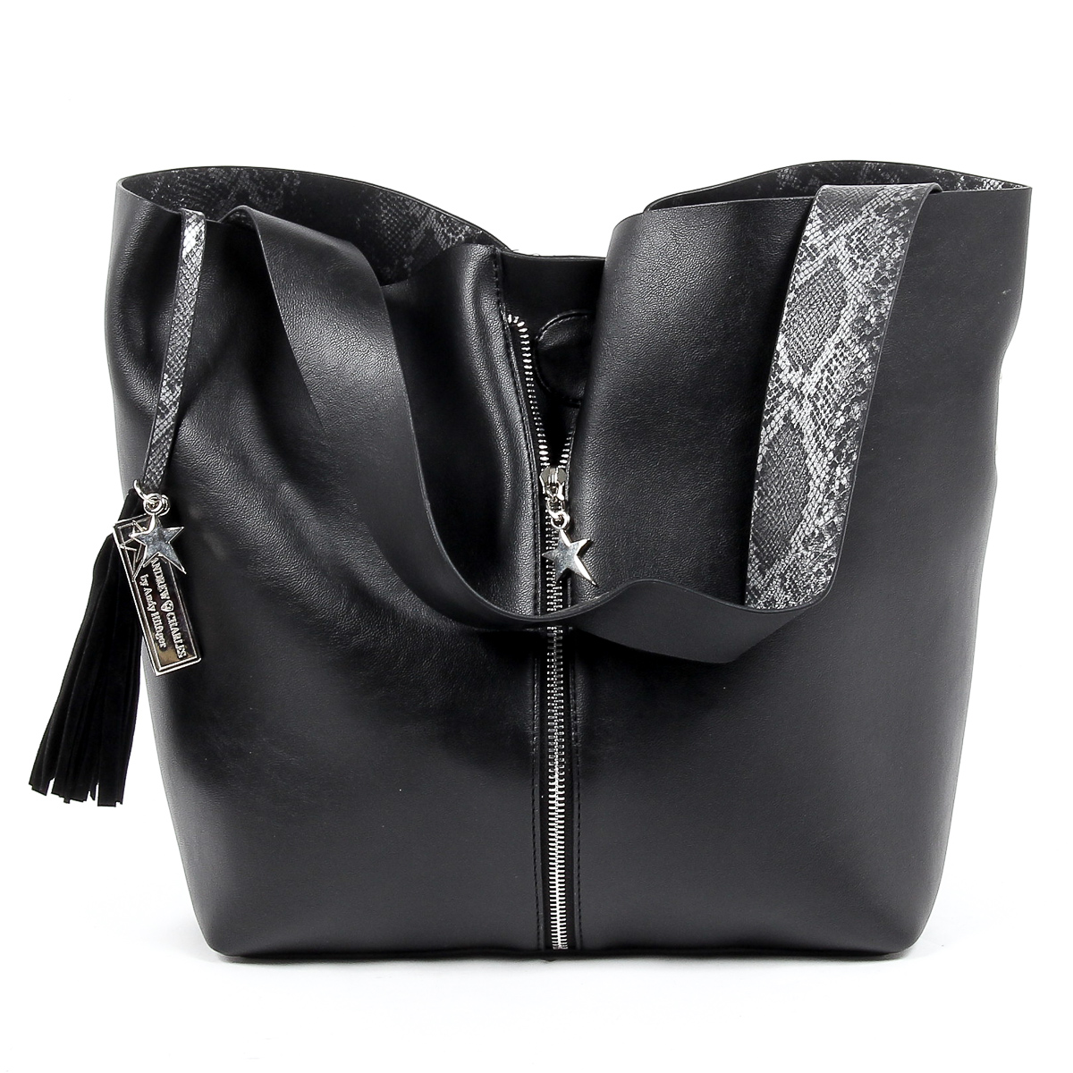 Andrew Charles Womens Handbag Black JANE