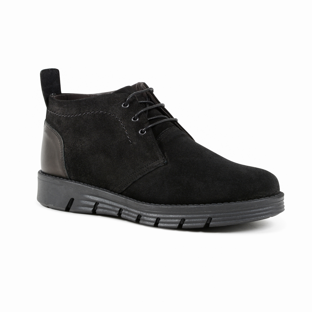 19V69 Italia Botín Hombre Negro 930 CAMOSCIO NERO