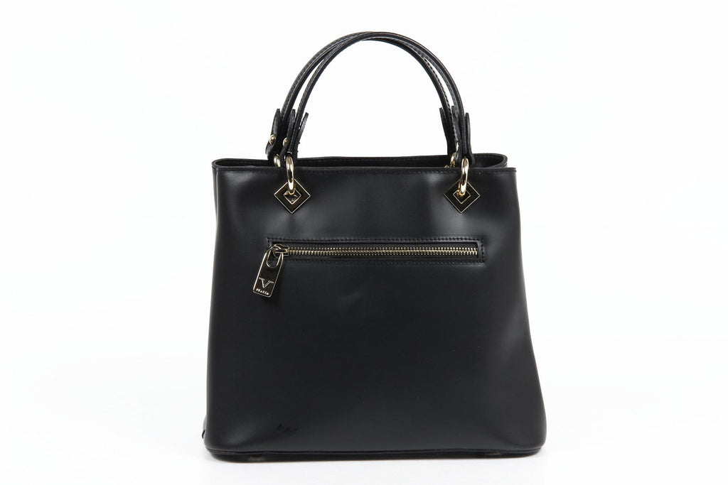 Bolso de mano para mujer V 1969 Italia V004 RUGA NEGRO