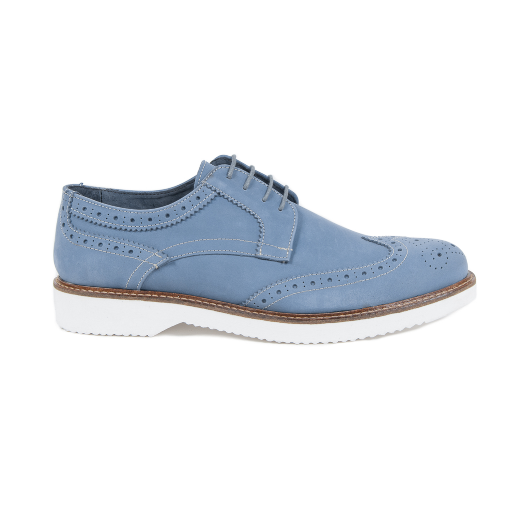 V 1969 Italia Zapato Brogue para Hombre Azul HARRY