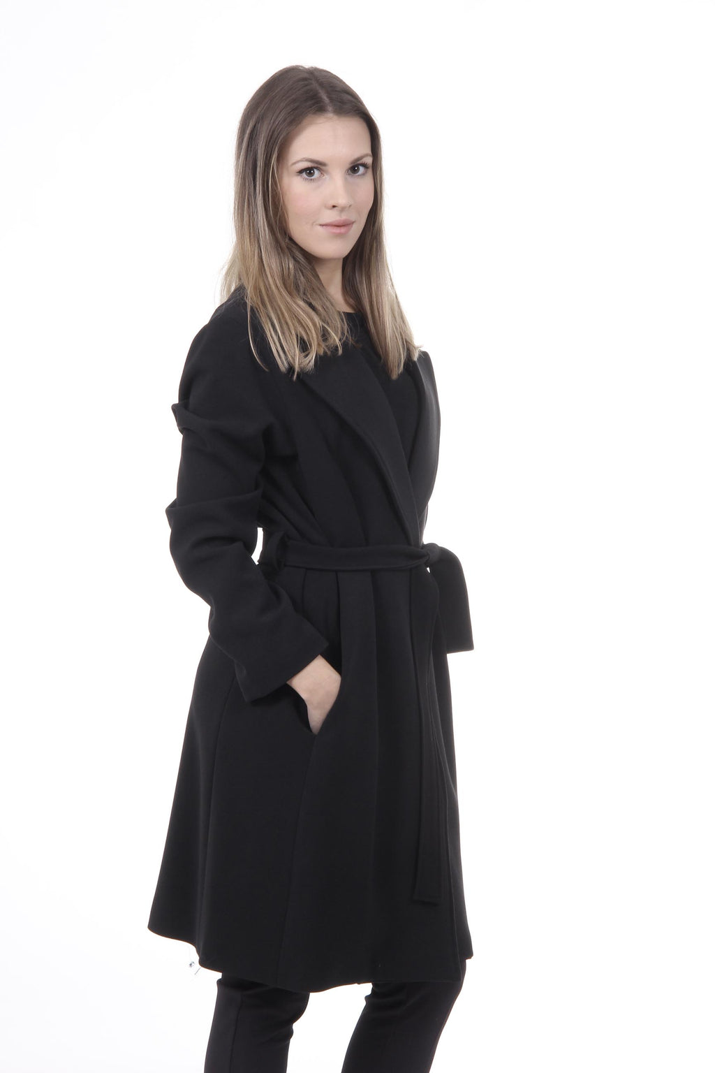 Abrigo Mujer V 1969 Italia CAPPOTTO VESTAGLIA TESS. SUPERDUQUE NERÓN