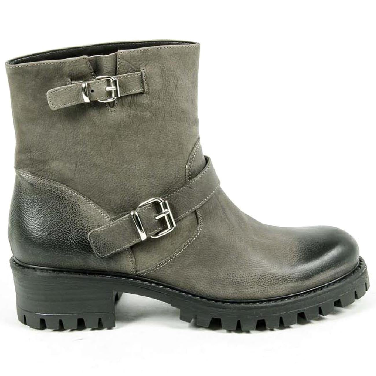 Bota corta Mujer V 1969 Italia B1441 NABUK VERDE MILITARE