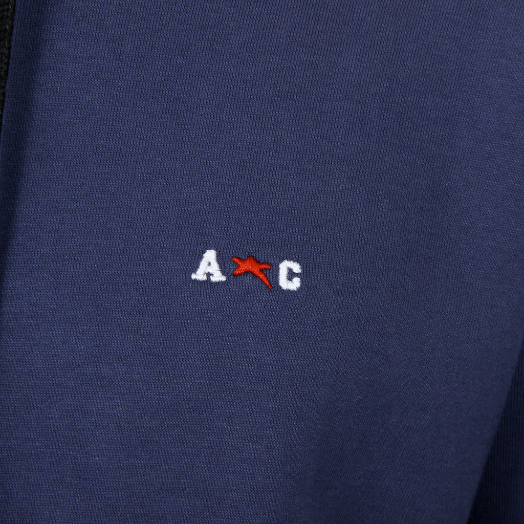 Sudadera con capucha Andrew Charles para hombre, manga larga, cuello redondo, azul FIFI