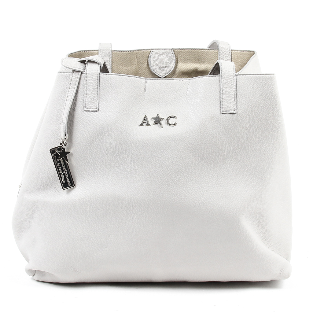 Bolso de mano para mujer Andrew Charles gris claro RACHEL