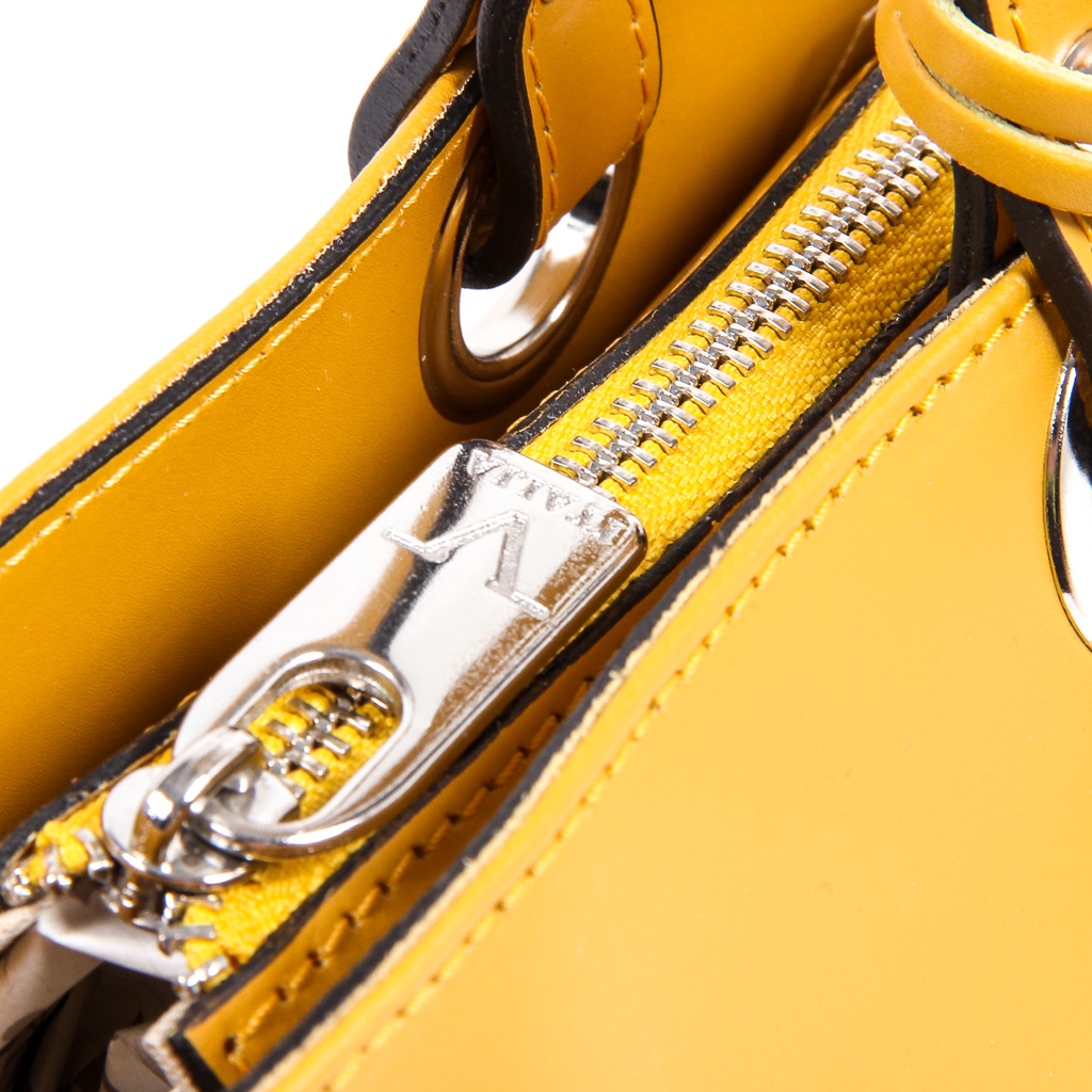 Bolso de mano para mujer V 1969 Italia V009-S RUGA SENAPE