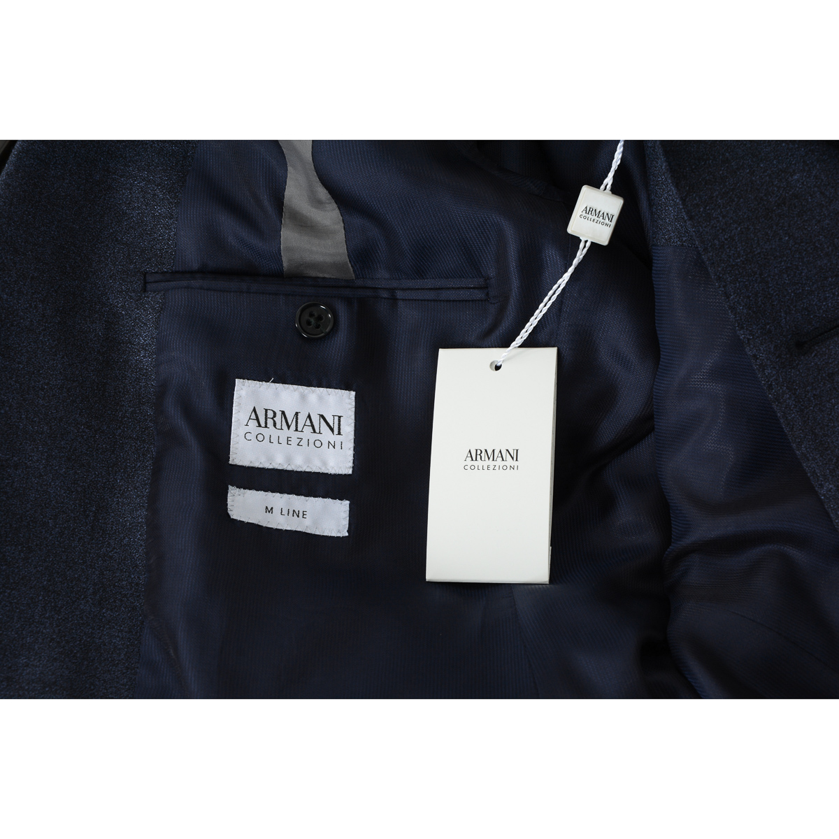 Armani Collezioni Mens Suit Dark Blue