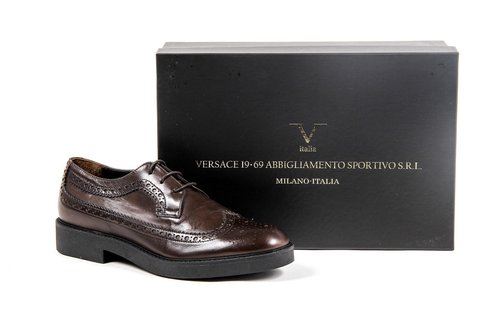 Zapato brogue para mujer V 1969 Italia B1670 VITELLO T. MORO COCCO