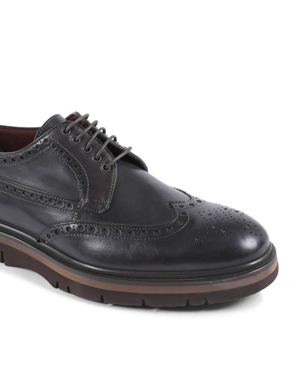 Zapatos brogue para hombre Dee Ocleppo EB138 VITELLO T MORO