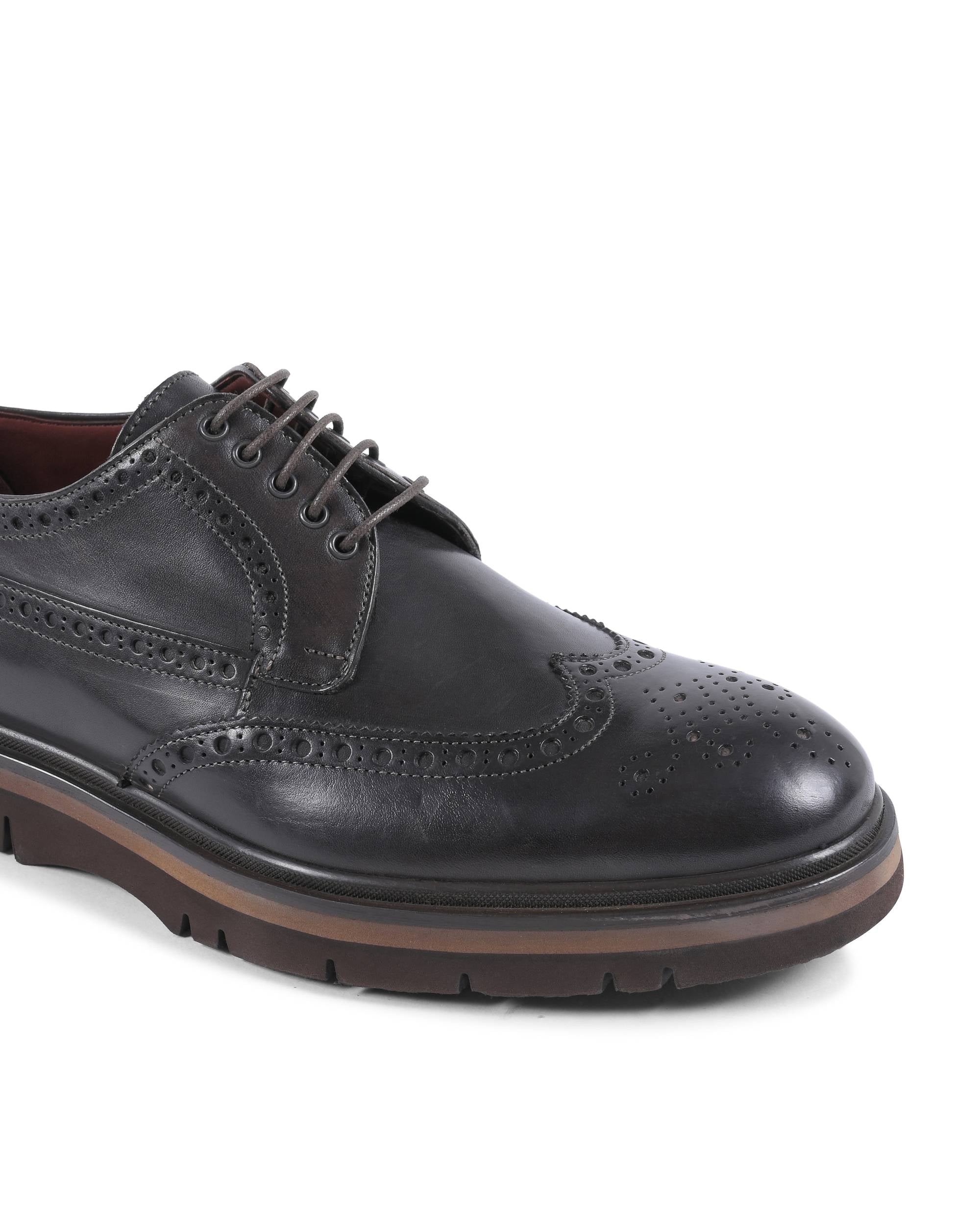 Zapatos brogue para hombre Dee Ocleppo EB138 VITELLO T MORO