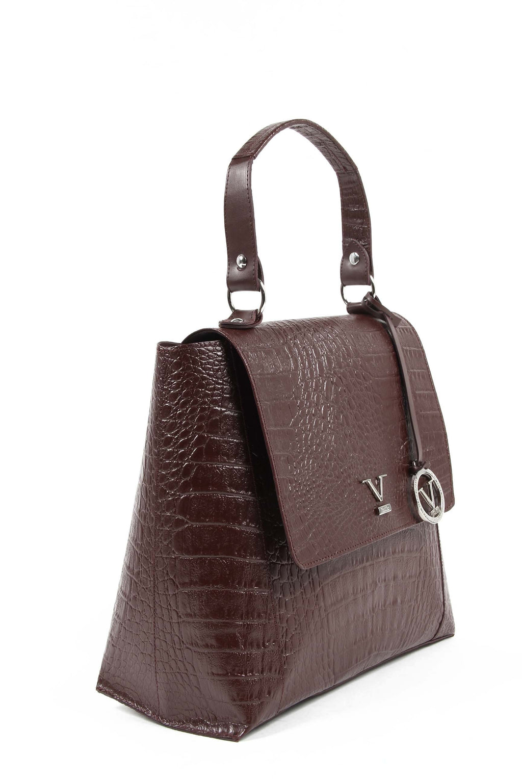 Bolso de mano para mujer V 1969 Italia ARC01 MOIRA COCCO BORDEAUX