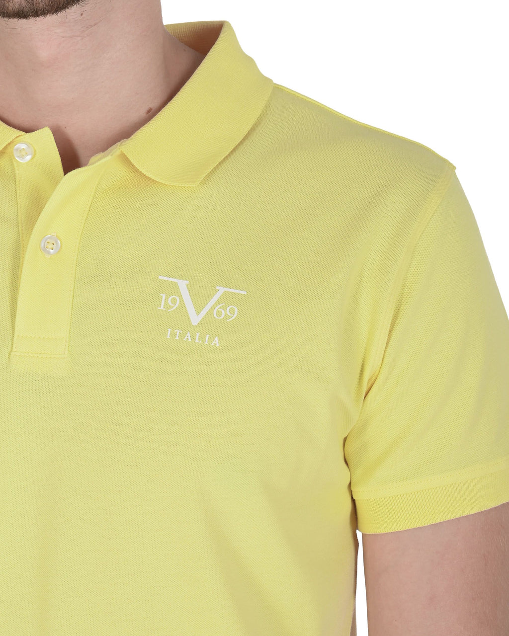 19V69 Italia Polo para hombre VSC1MPL01 POPCORN