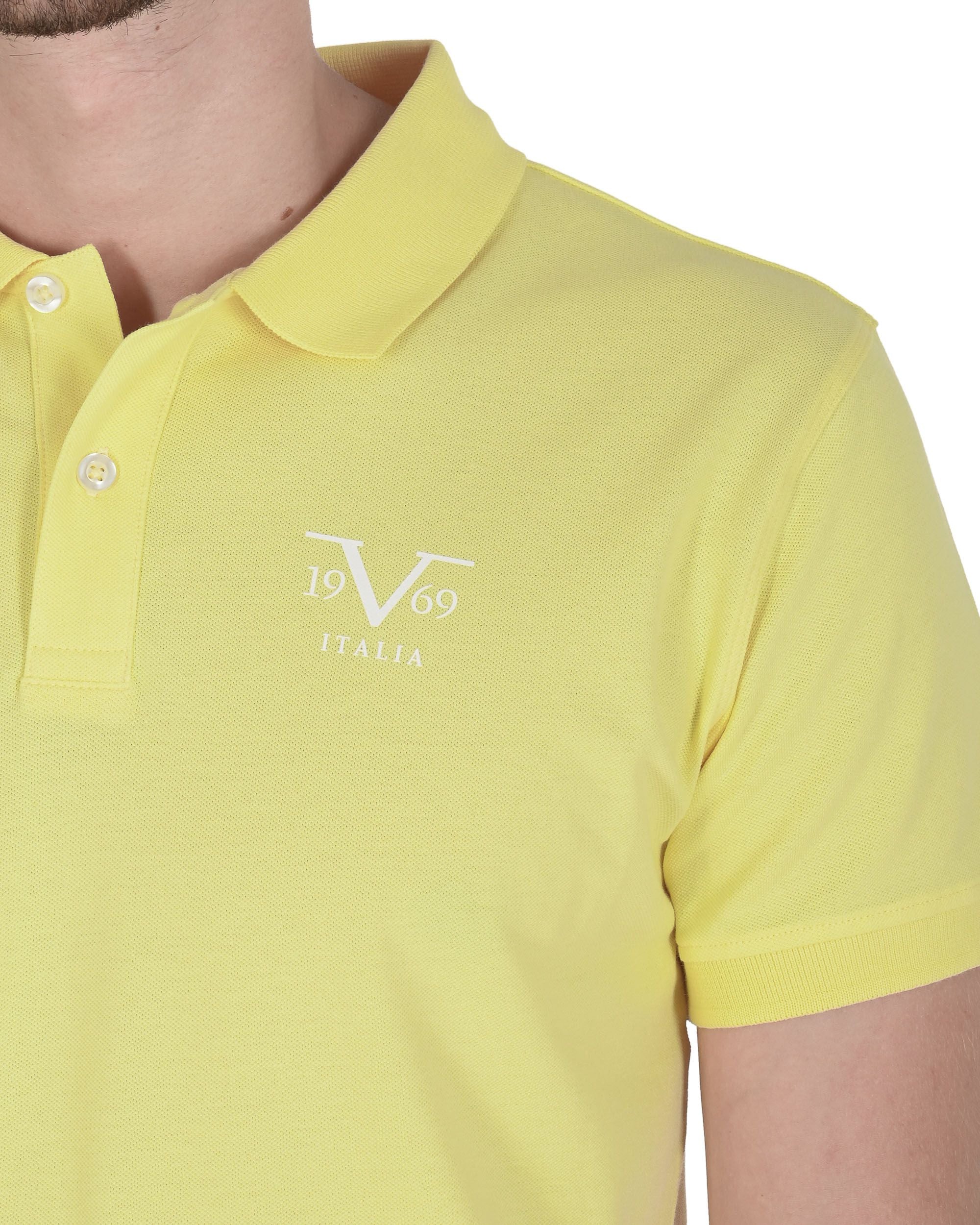 19V69 Italia Polo para hombre VSC1MPL01 POPCORN