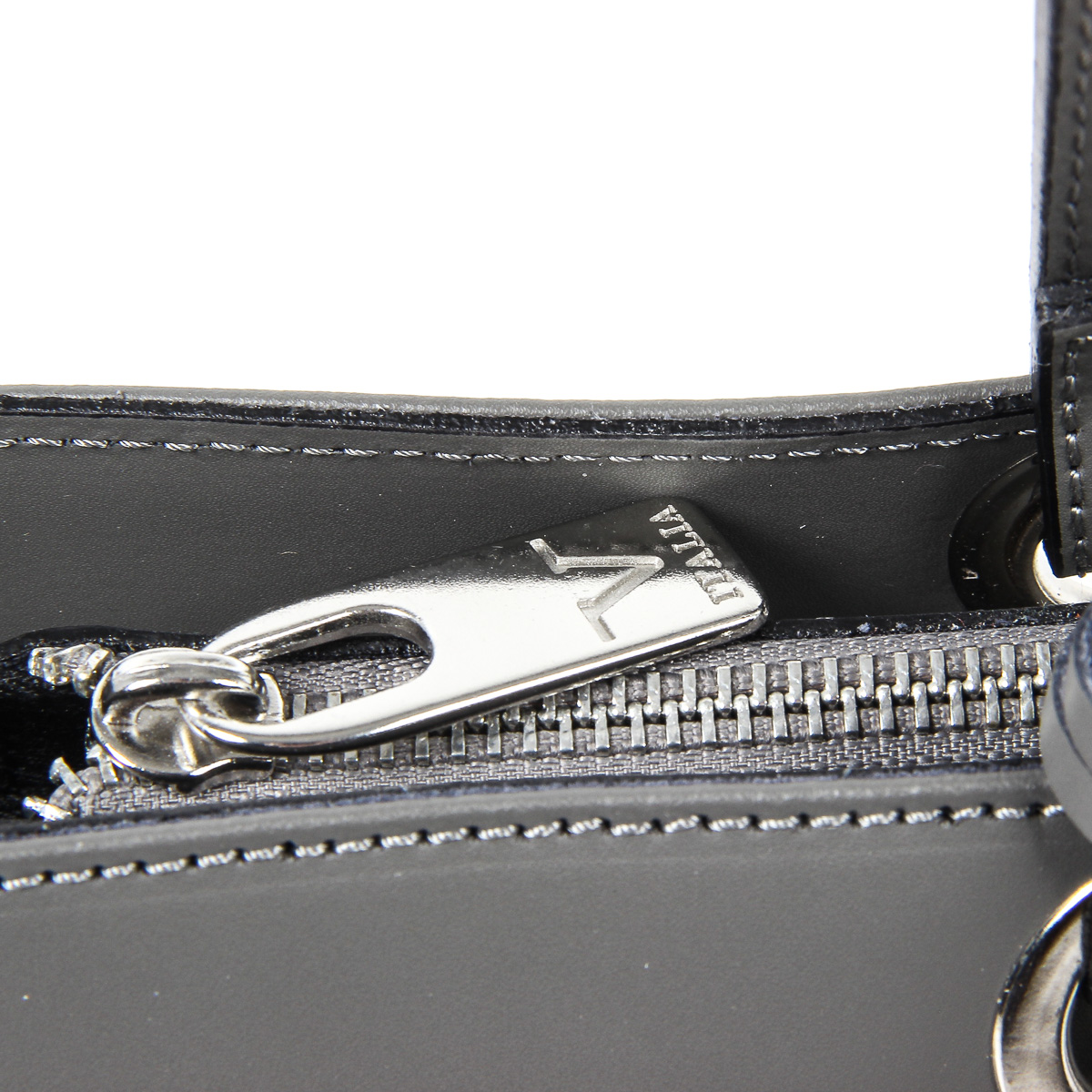 Bolso de mano para mujer V 1969 Italia V009-S RUGA GRIGIO V2