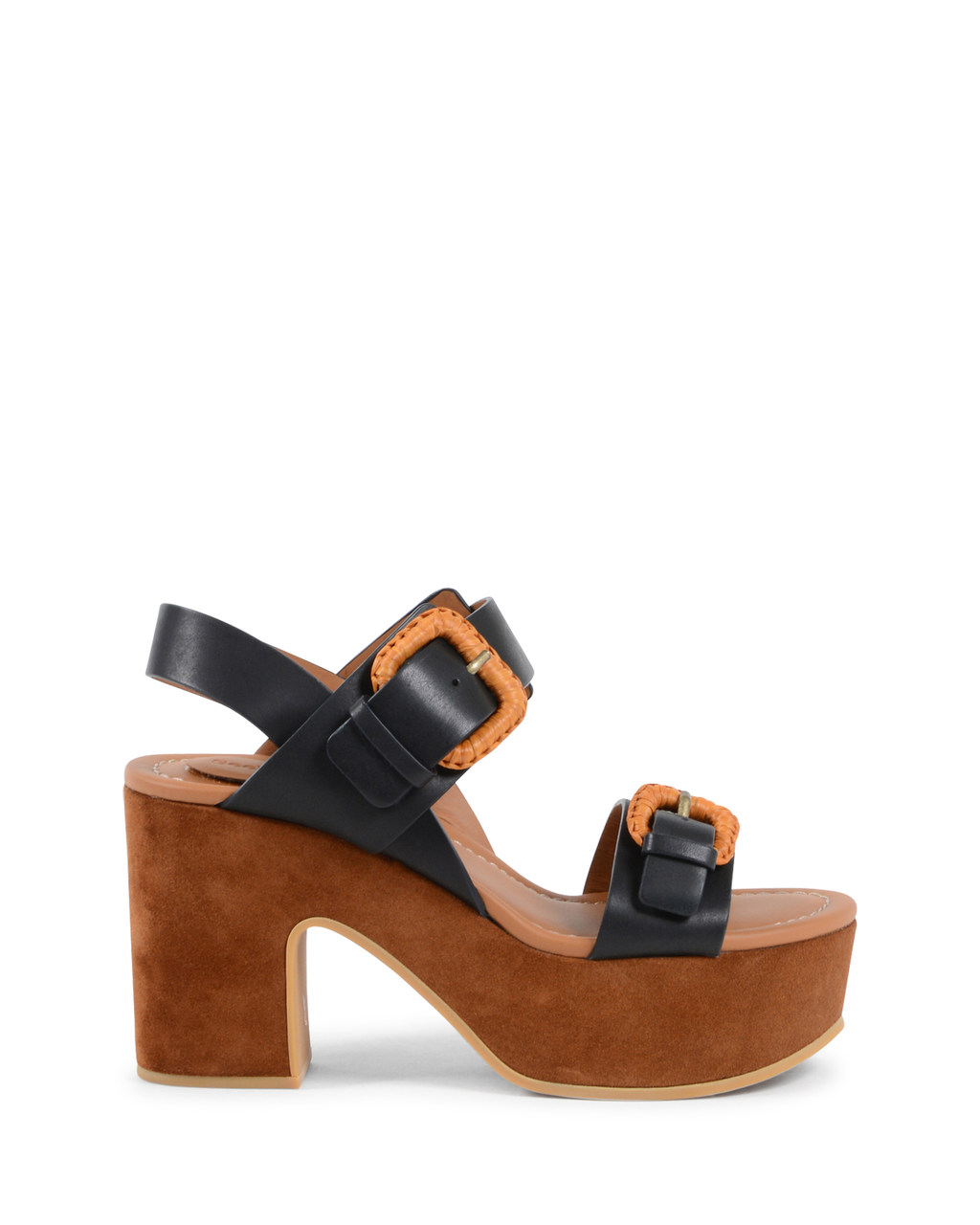 ChloÃ¨ Womens Sandal Black SB30091 NERO TABACCO