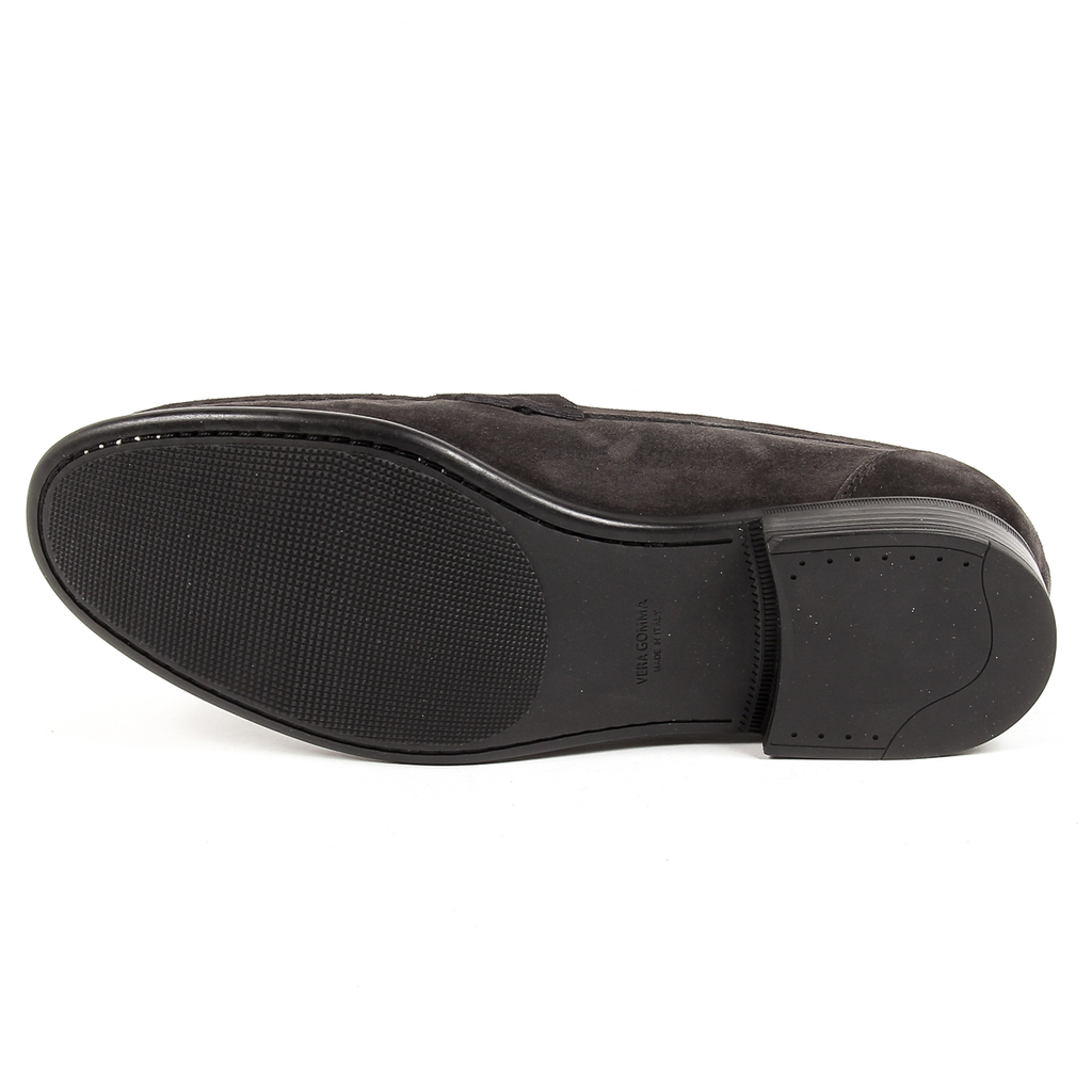 Mocasines V 1969 Italia para hombre, gris oscuro, LEONARDO