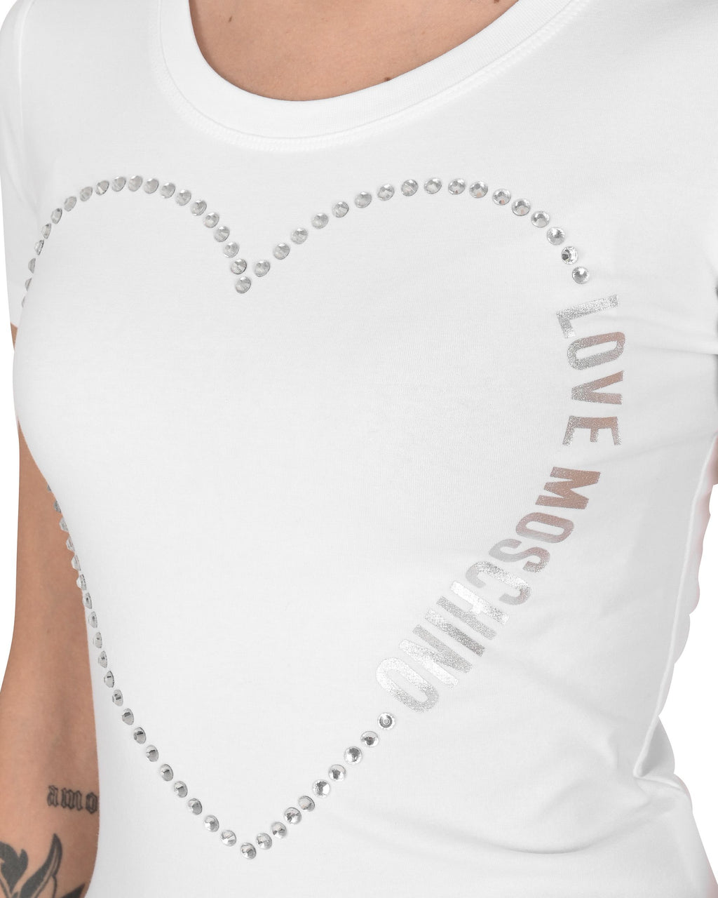 Camiseta de mujer Love Moschino W 4 H19 09 E 2264 A00 BLANCO ÓPTICO