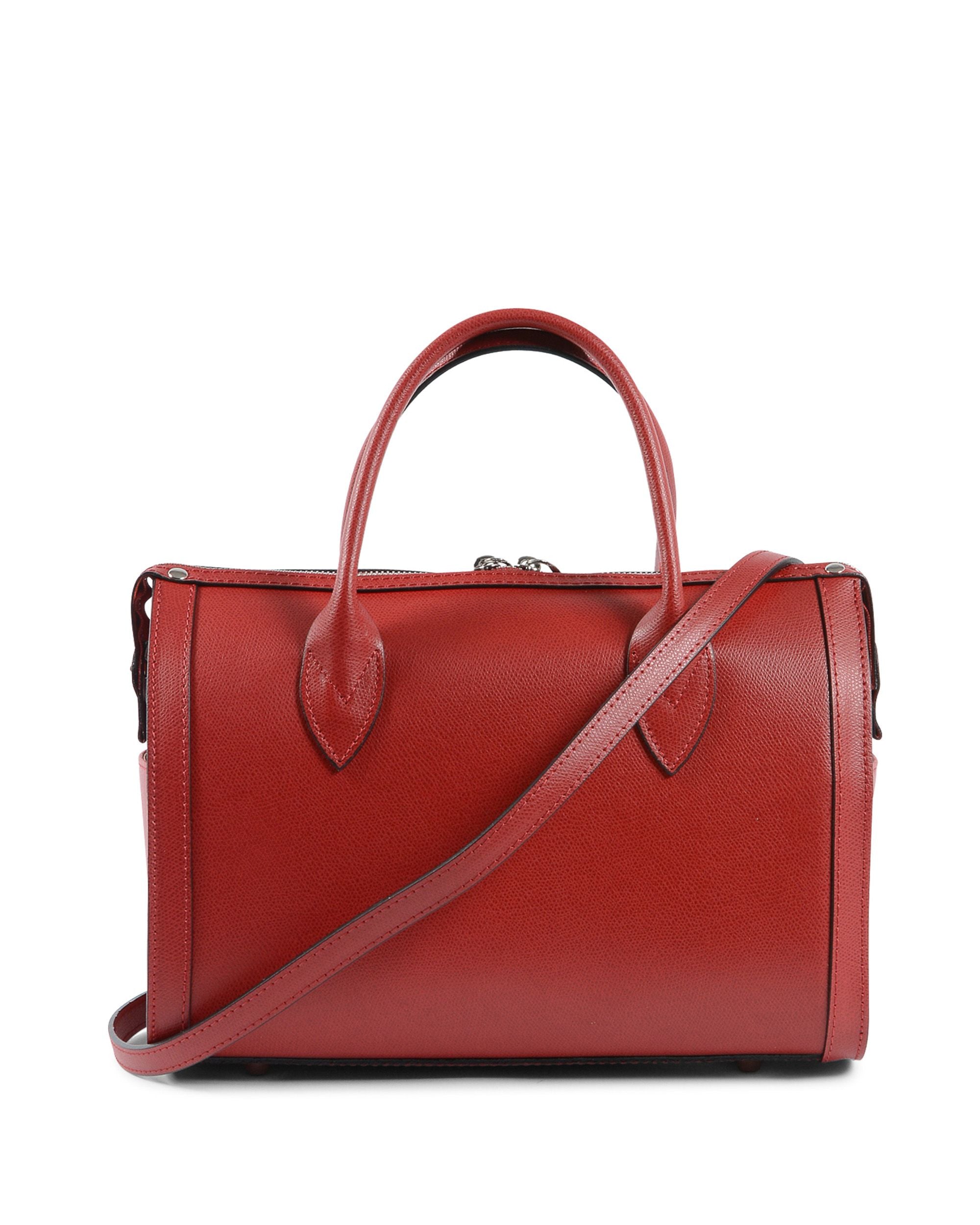 V Italia Womens Handbag Bordeaux V014-S PALMELLATO BORDEAUX