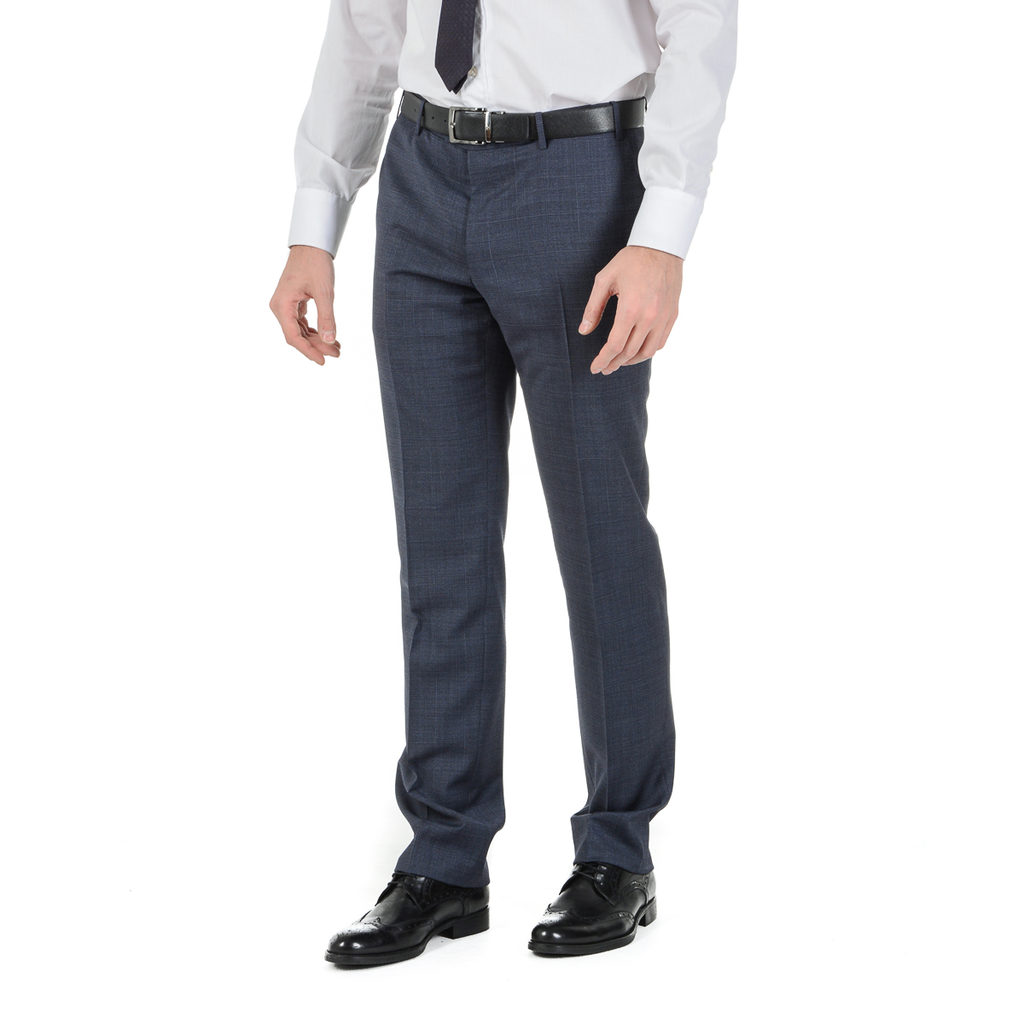 Corneliani Mens Suit Long Sleeves Dark Blue Super 130's