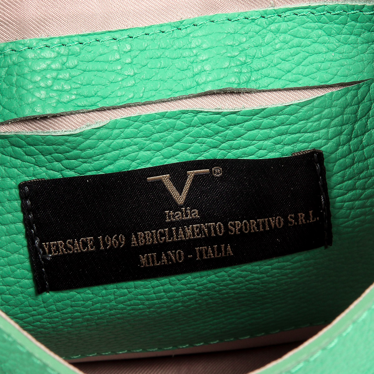 V 1969 Italia Womens Handbag Green DUBLINO