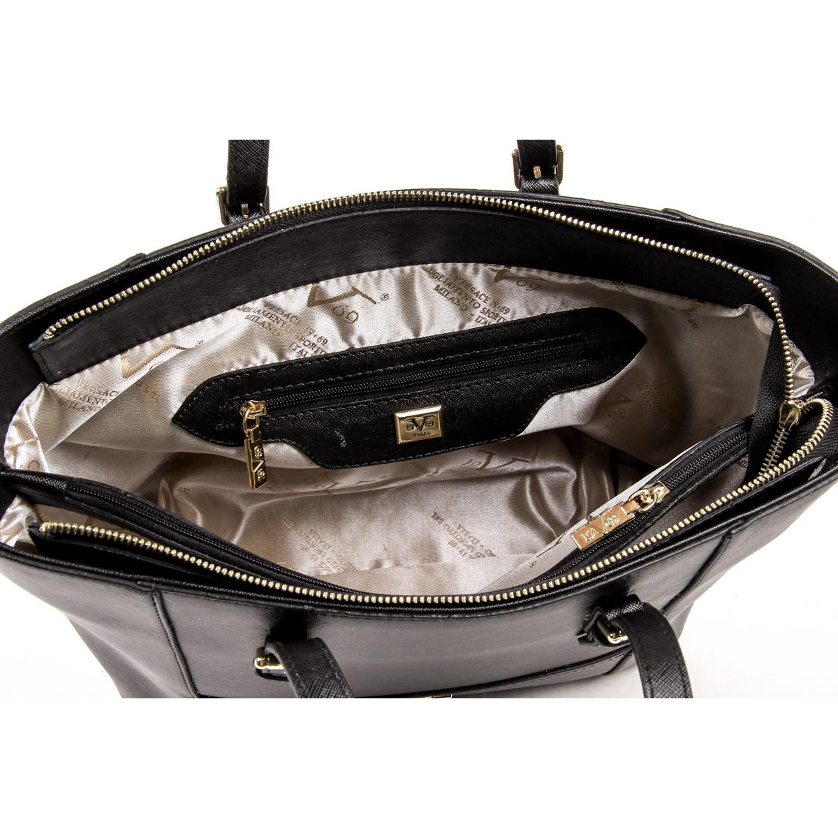 Bolso de mano para mujer V 1969 Italia V1969013 NEGRO