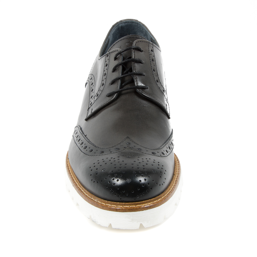 Andrew Charles - Zapatos brogue para hombre, color gris oscuro, EDWIN