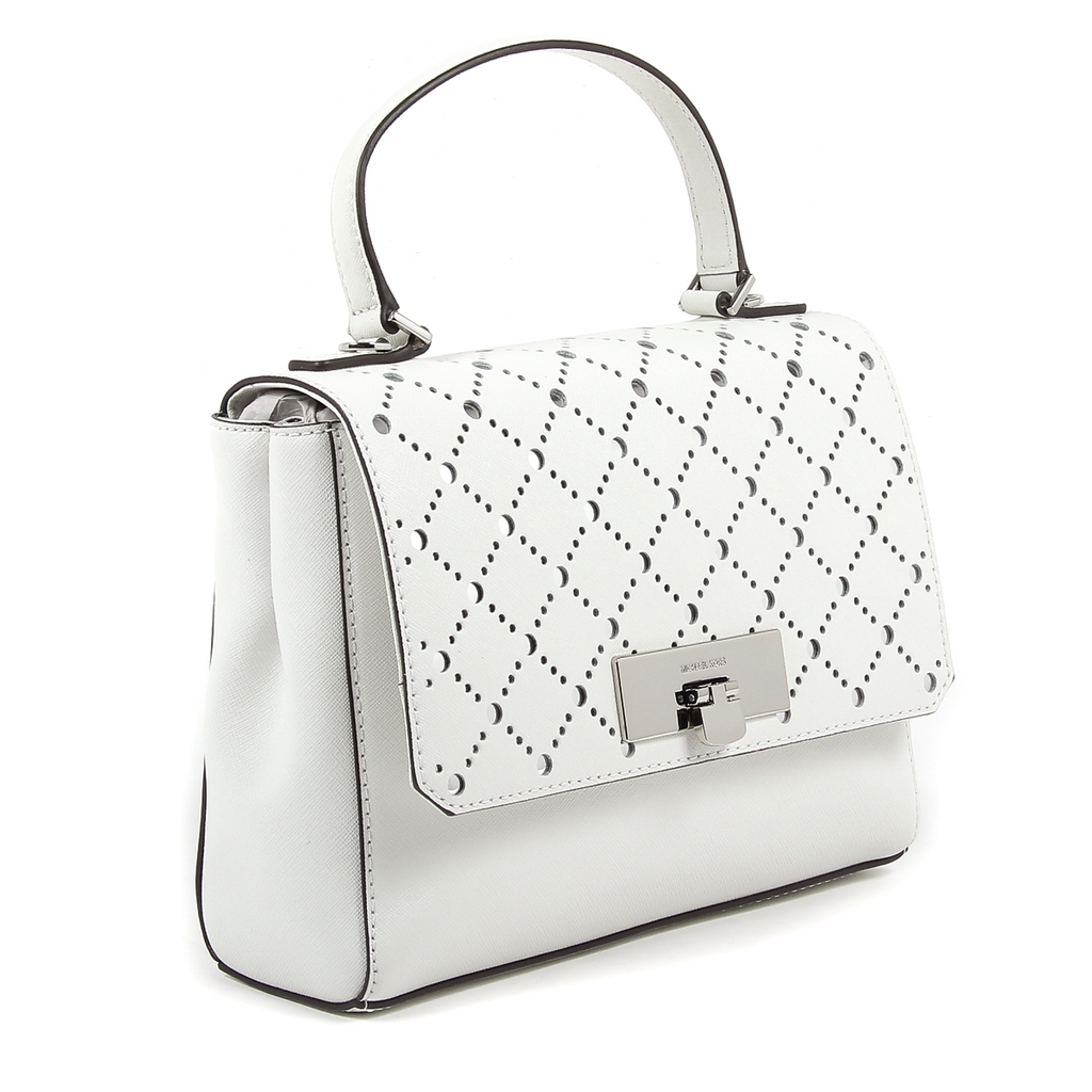 Michael Kors Womens Handbag VIOLET 35S7SV1S2L OPTIC WHITE