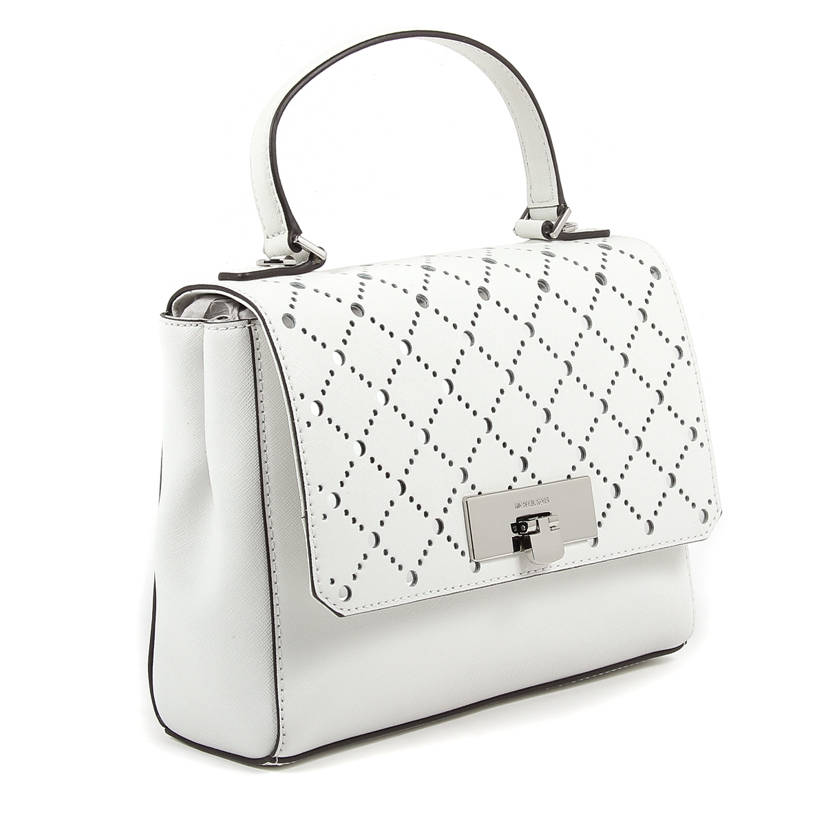 Michael Kors Womens Handbag VIOLET 35S7SV1S2L OPTIC WHITE