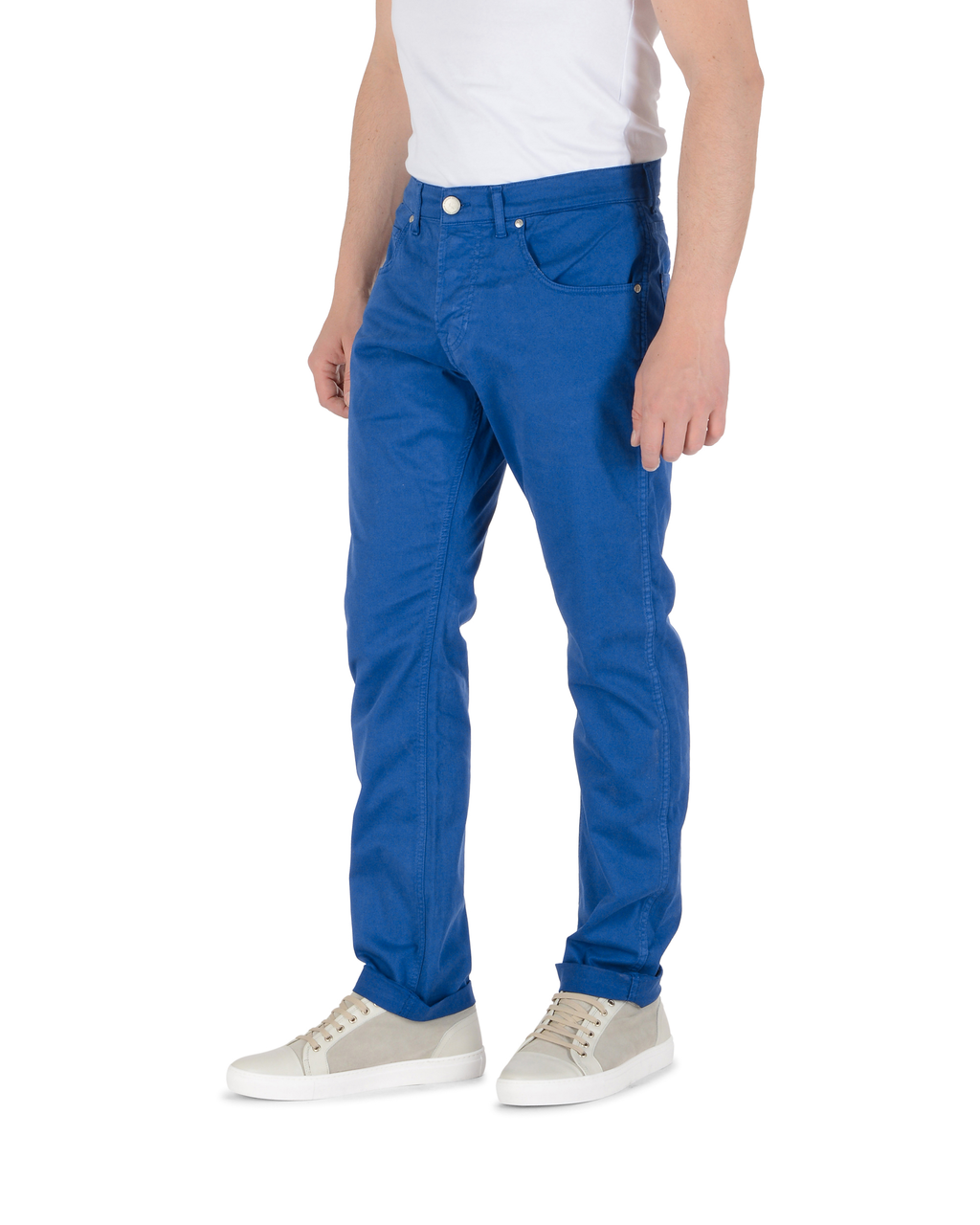 Andrew Charles Mens Trousers Regular Fit FRANK BLUE