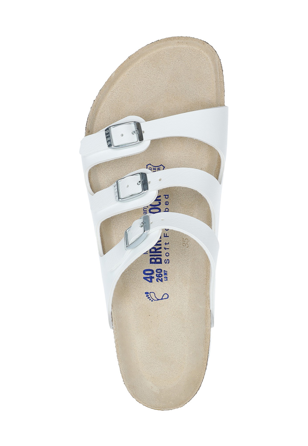 Sandalias Birkenstock para mujer blancas Florida