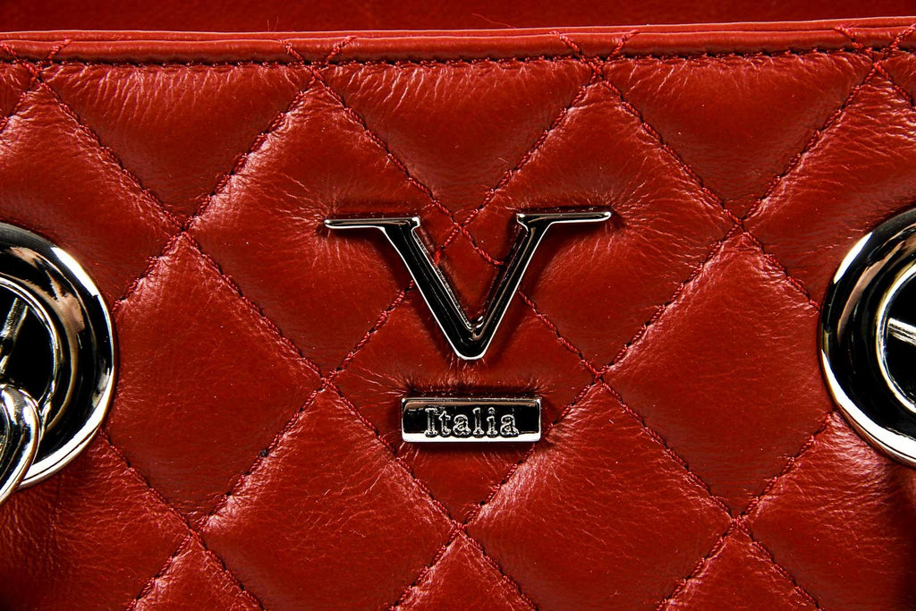 Bolso de mano para mujer V 1969 Italia V011-S RUGA ROJO