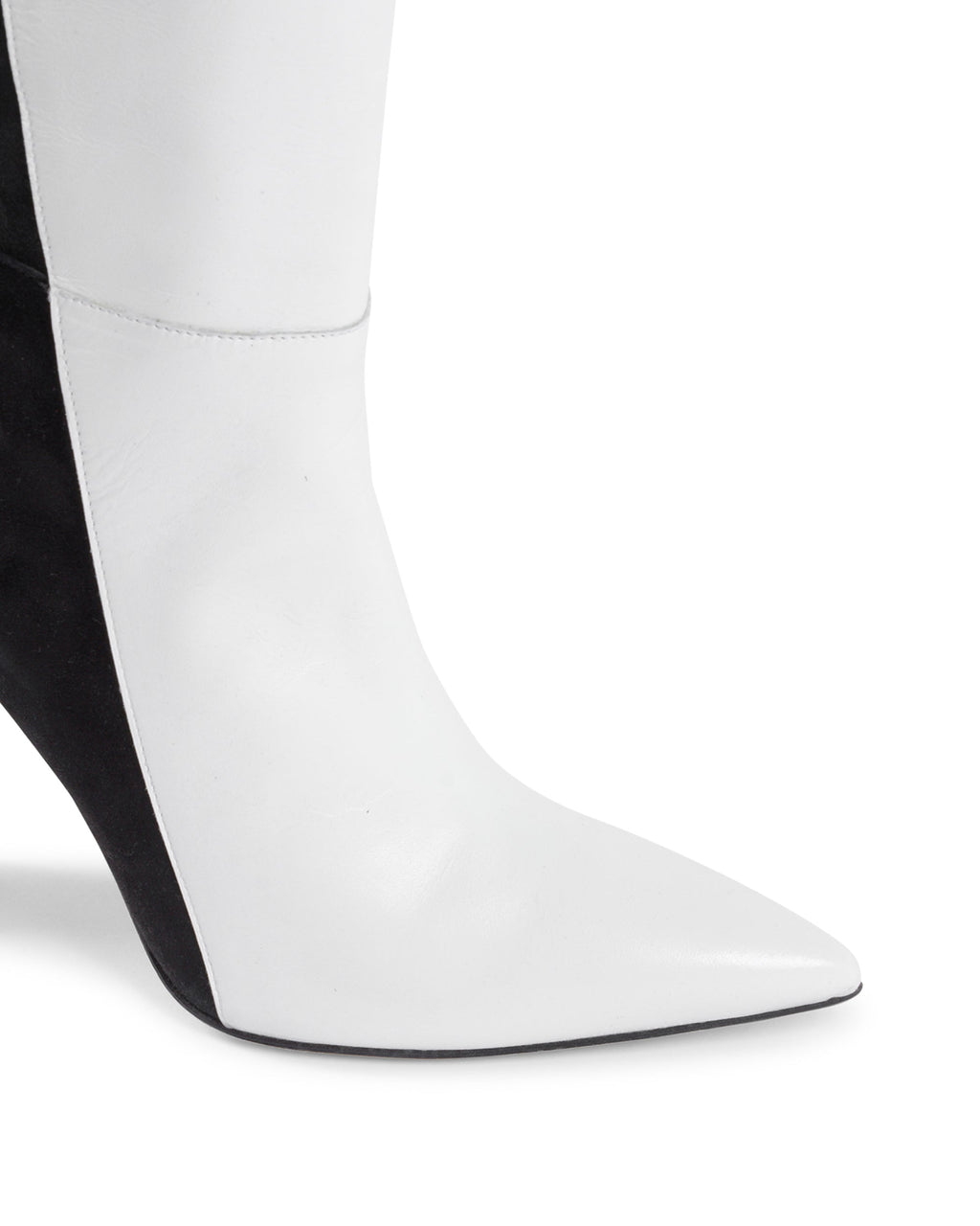 Alexandra - Bota Alta Negro Blanco 