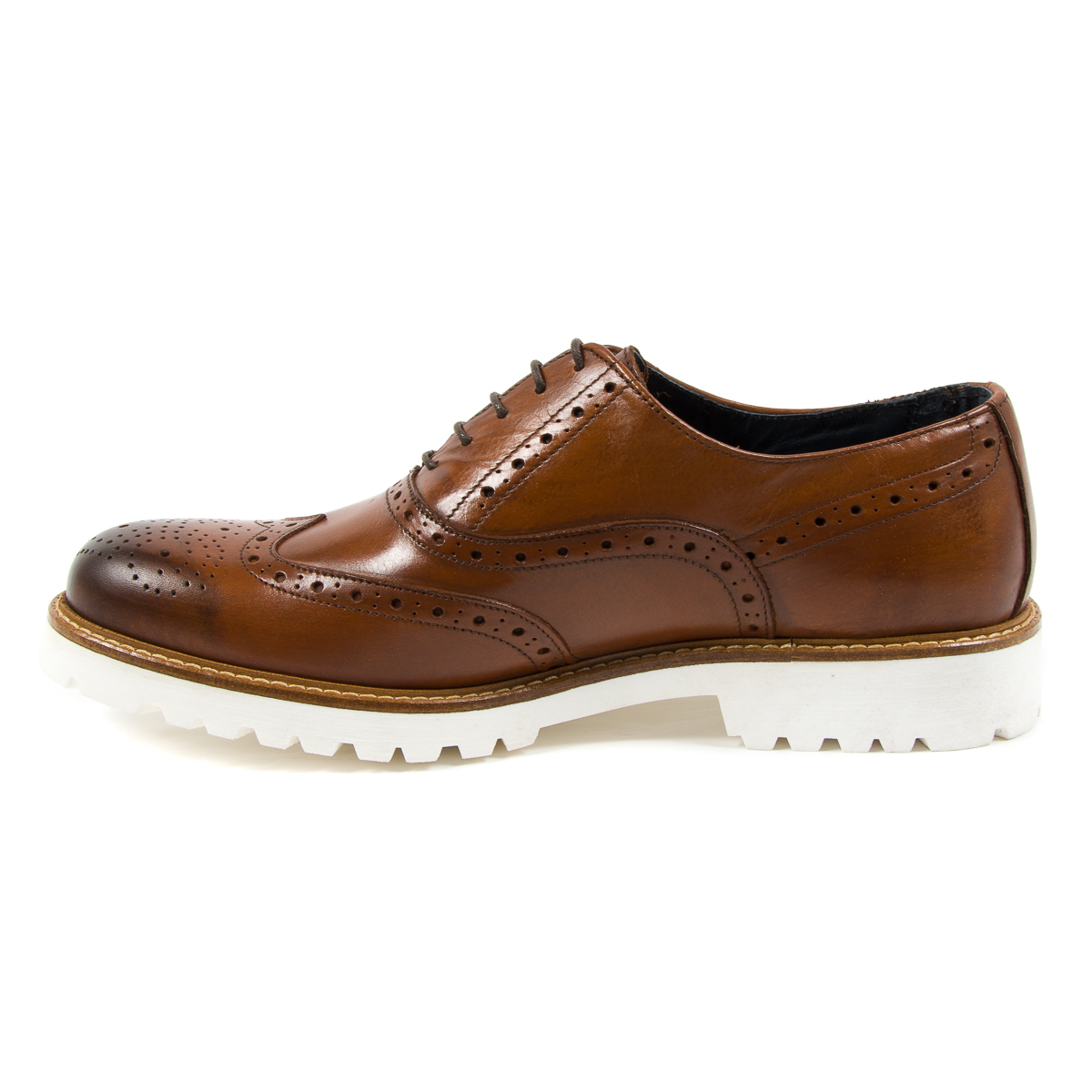 Zapatos brogue para hombre Andrew Charles marrón LUIS