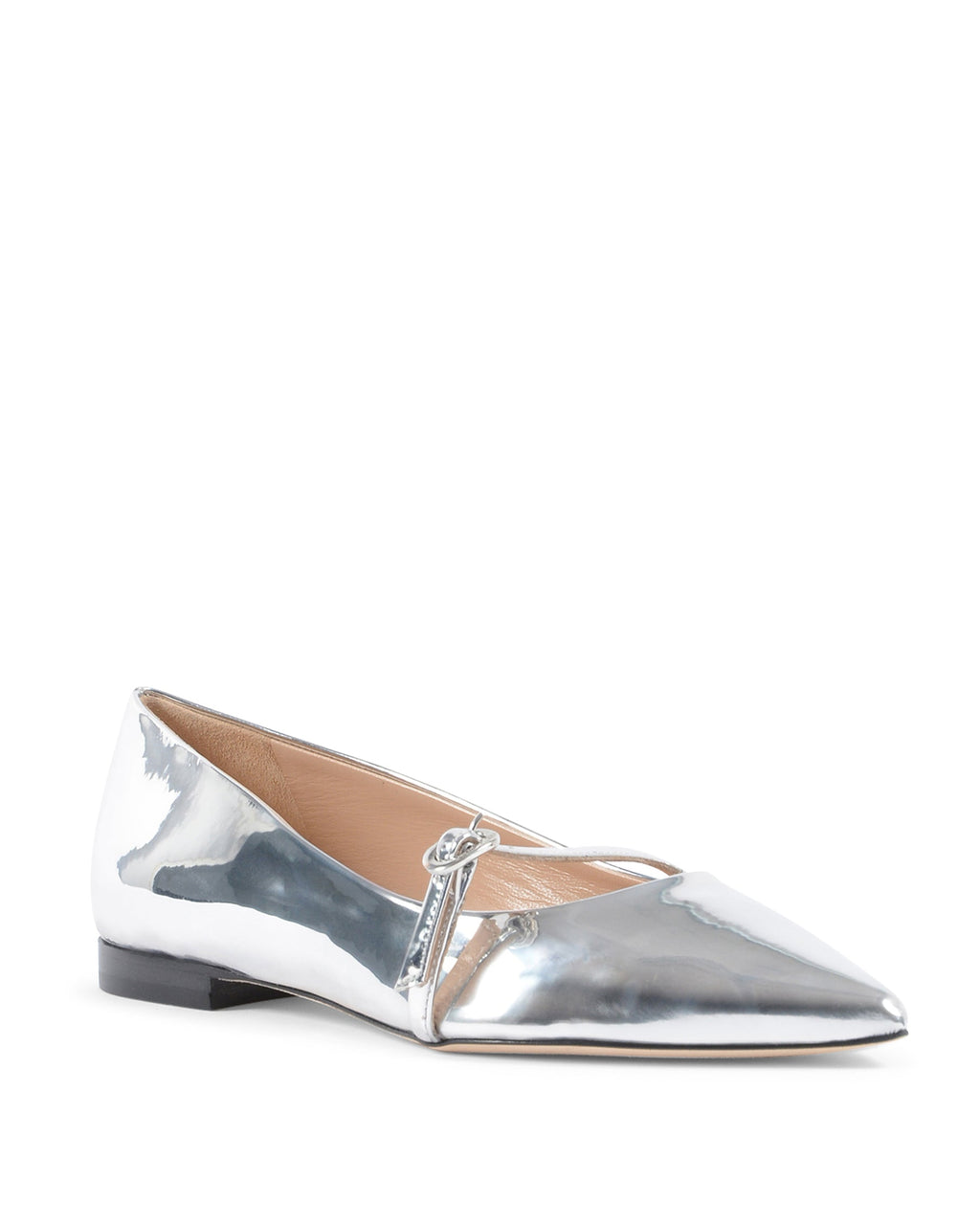 Mary Janes con espejo de roca - Plateadas