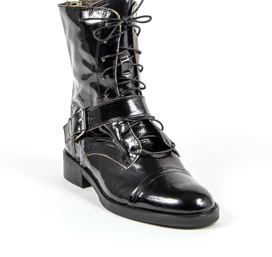 Bota Corta Mujer V 1969 Italia S03 VERNICE NERO
