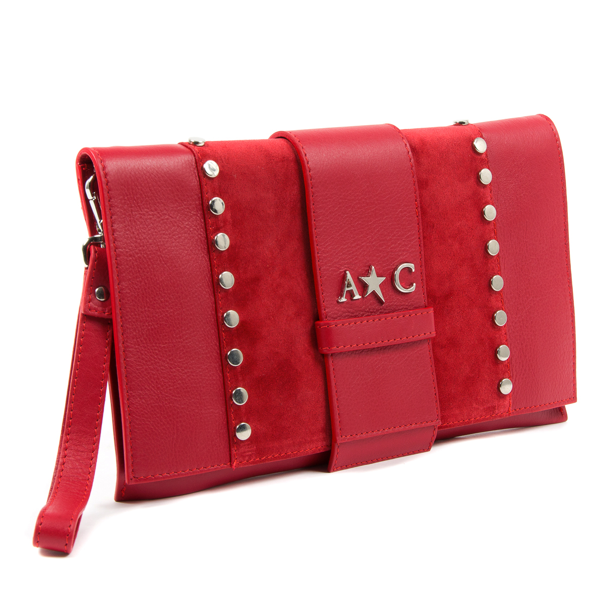 Bolso de mano para mujer Andrew Charles rojo CORY