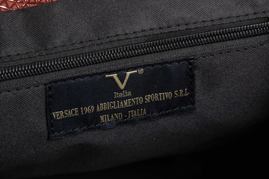 Bolso de mano para mujer V 1969 Italia V016-S RUGA STAMPATO BORDEAUX