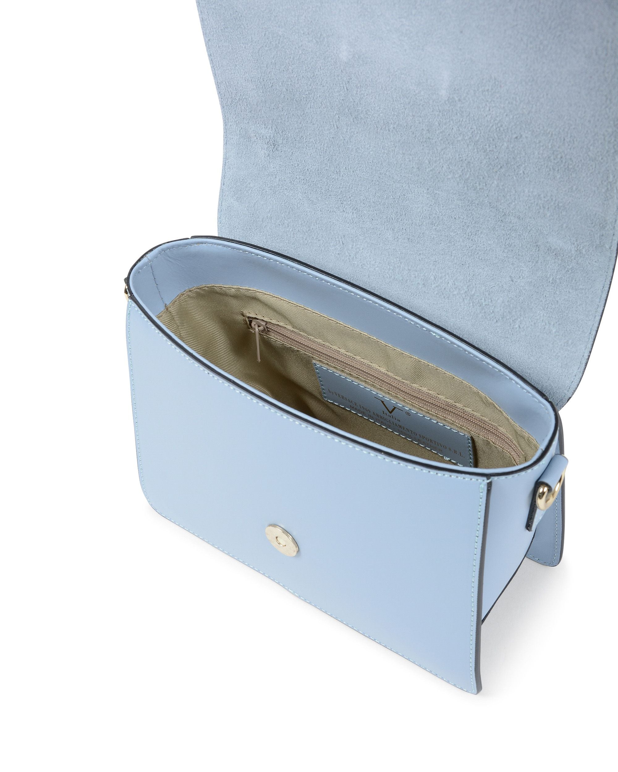 Bolso de mano para mujer V Italia azul claro V505 52 RUGA CIELO