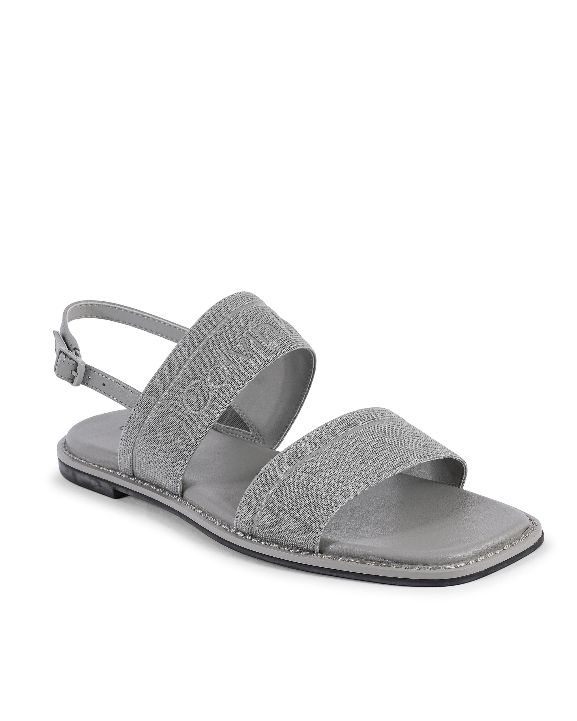 Sandalias Calvin Klein para mujer, color gris, HW0HW01990PK7