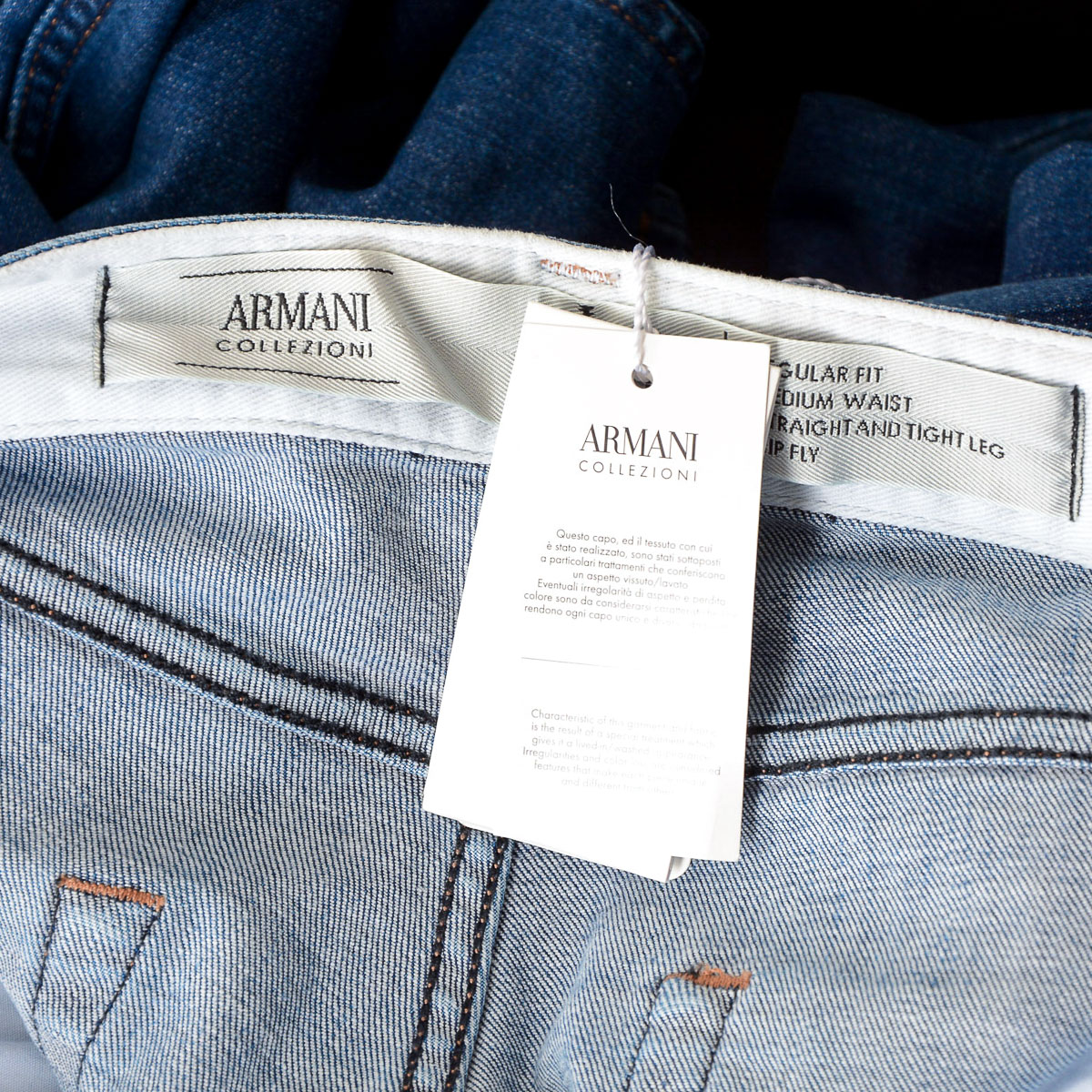 Armani Collezioni Mens Jeans Light Blue