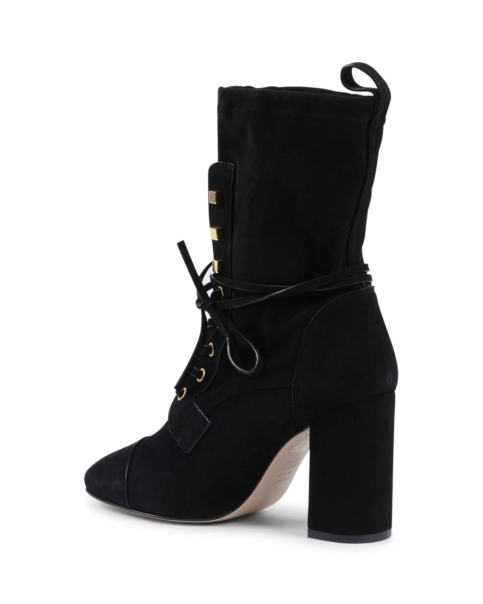 Bota corta Stuart Weitzman para mujer, color negro, VERUKA
