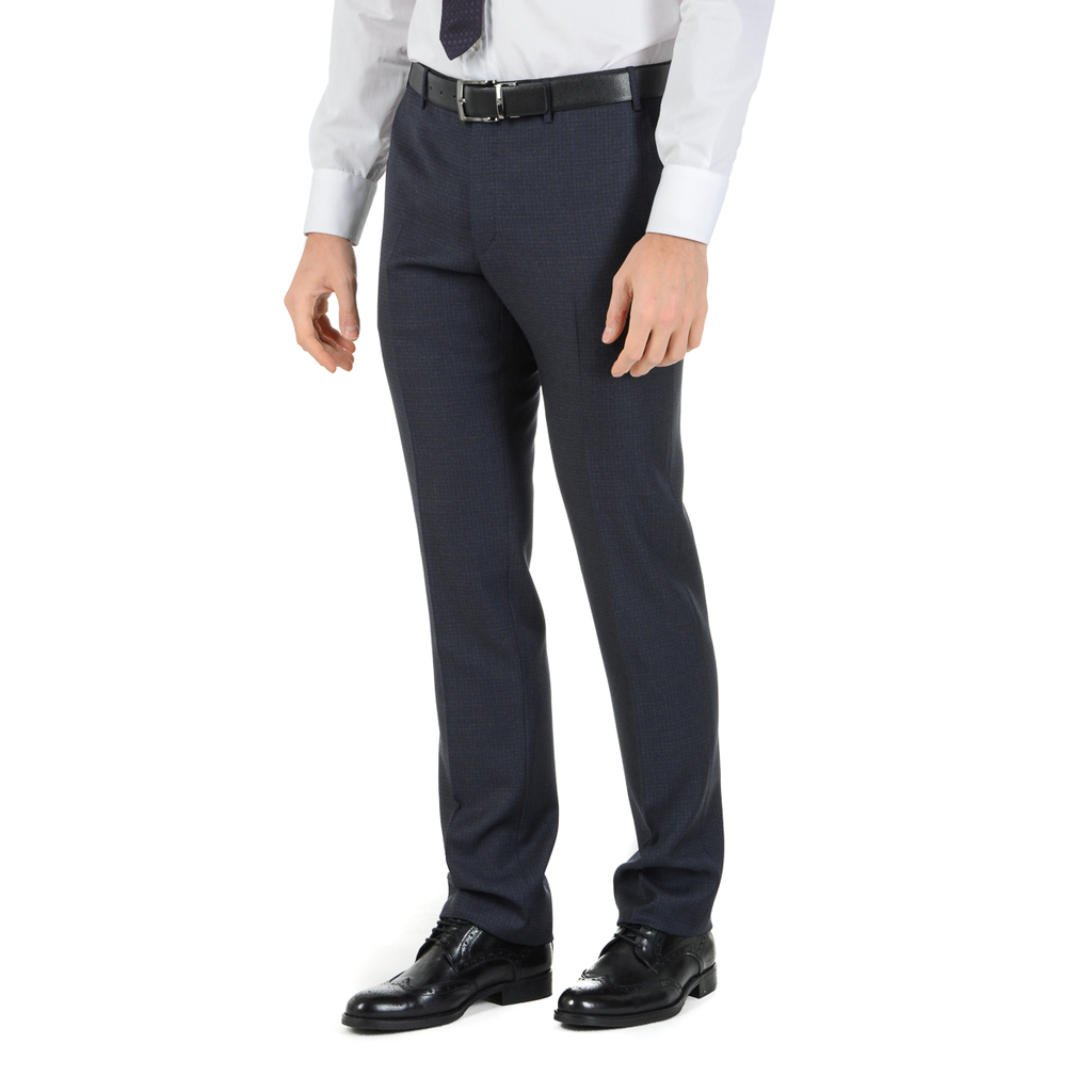 Corneliani Mens Suit Long Sleeves Dark Grey Super 110's