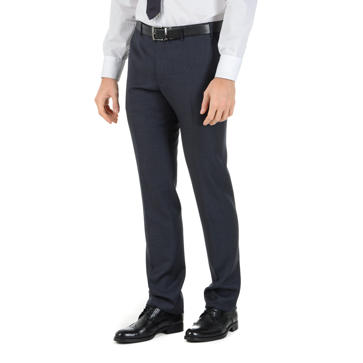 Corneliani Mens Suit Long Sleeves Dark Grey Super 110's
