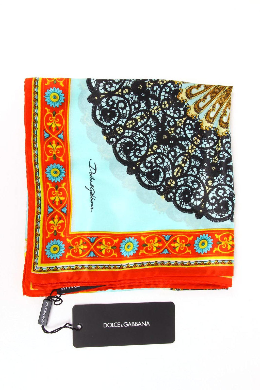 Pañuelo de seda para mujer Dolce & Gabbana FN055R GD539 X0802