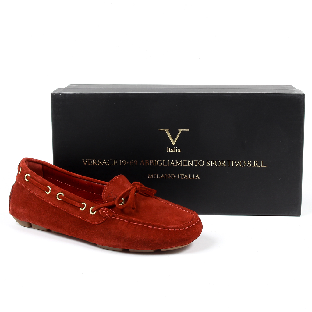 Mocasín para mujer V 1969 Italia rojo PISA