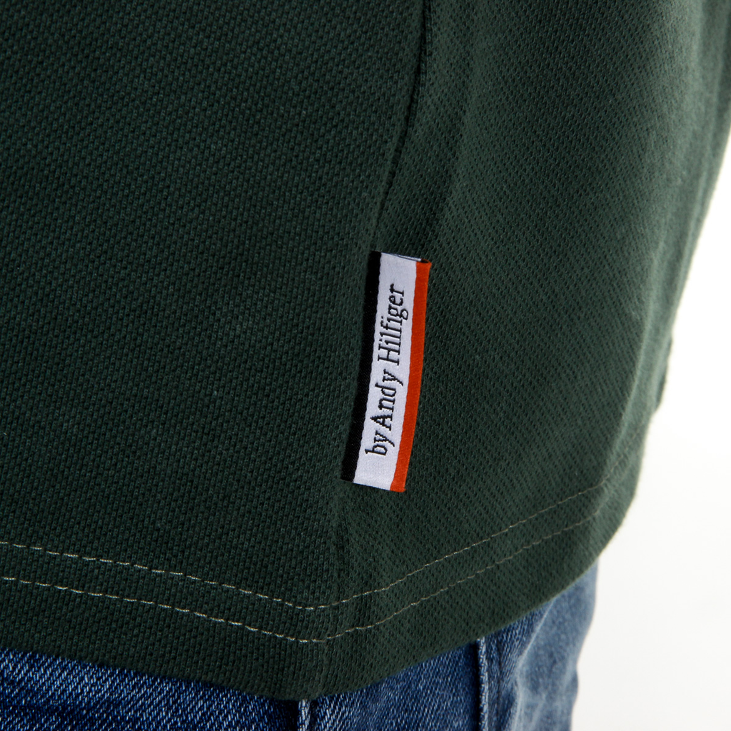 Polo Andrew Charles de manga corta para hombre verde SEFU