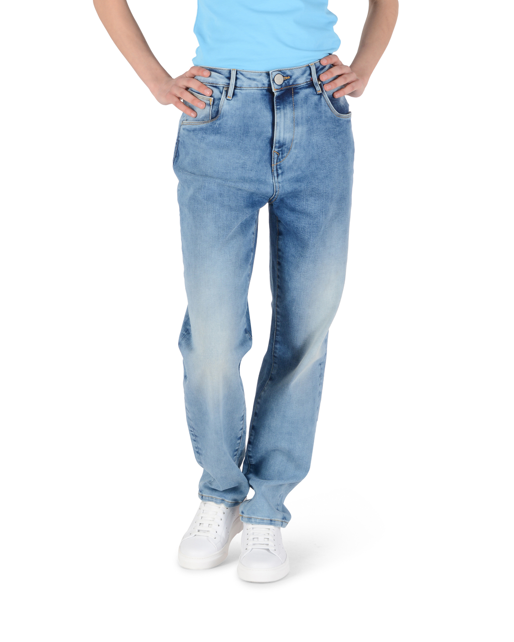 Vaqueros Andrew Charles para mujer, corte ajustado, AN84 DIECIOCHO