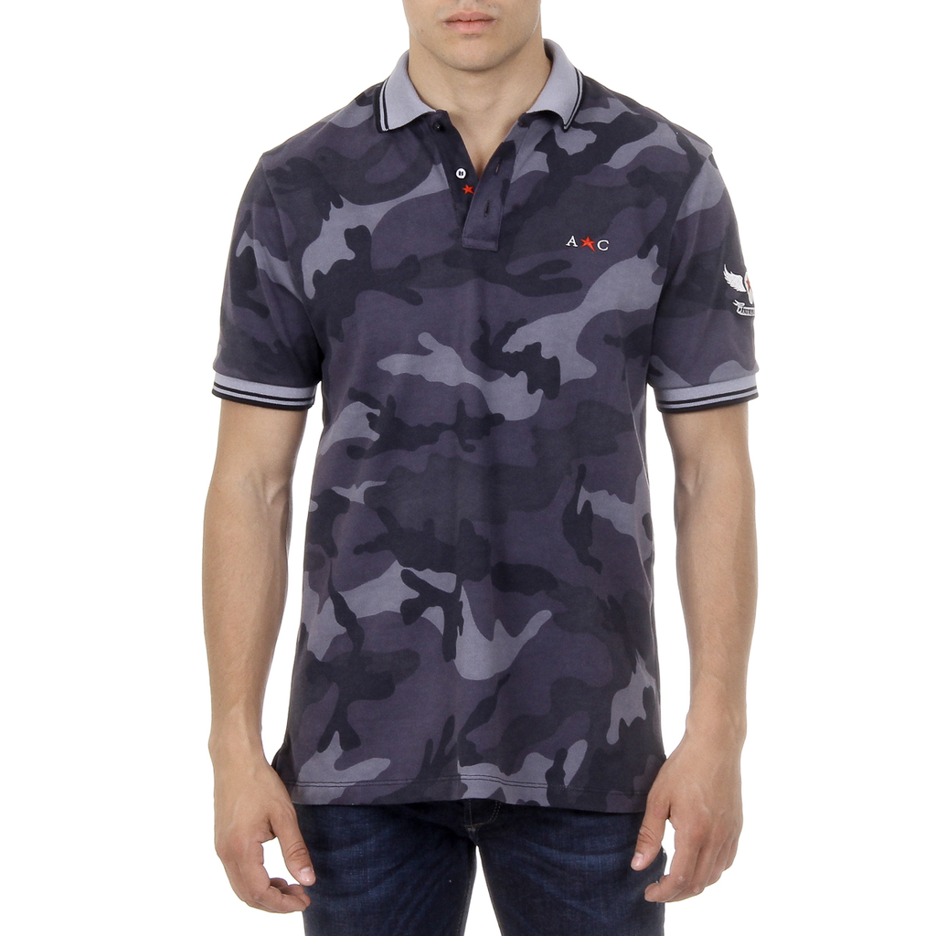 Polo Andrew Charles de manga corta para hombre, multicolor, STEVE