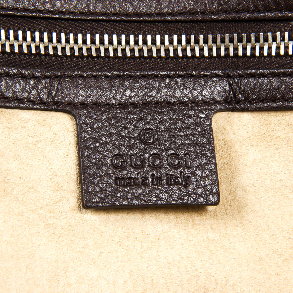 Gucci Womens Handbag Soft Calf Dark Brown 246358 2140