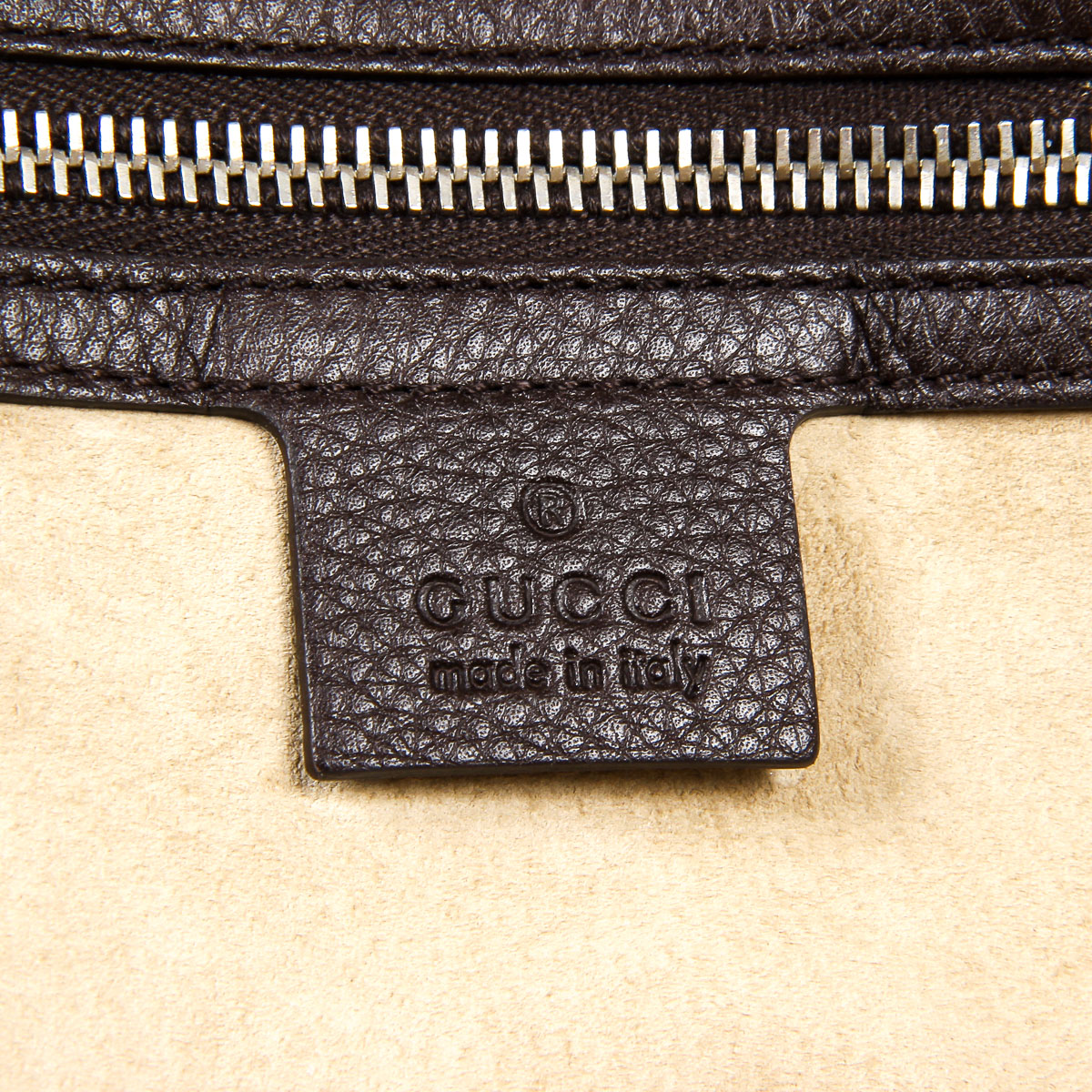 Gucci Womens Handbag Soft Calf Dark Brown 246358 2140